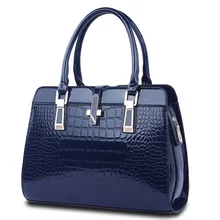 Luxury Elegant PU Hand Bag Women Stylish Crocodile Print Faux Leather font b Handbag b font