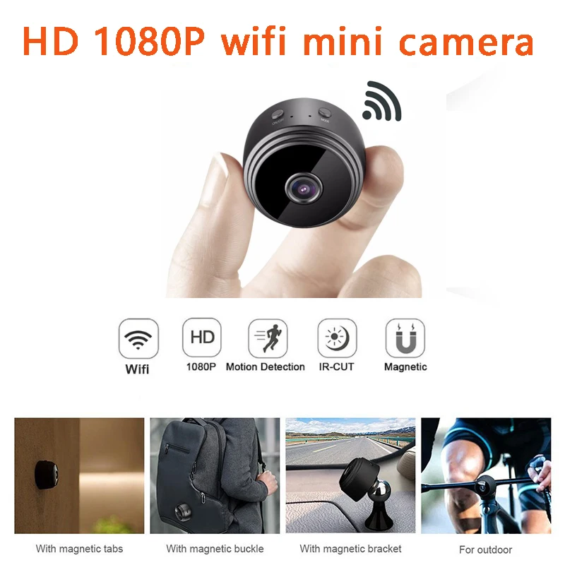 Micro WIFI Mini Camera HD With font b Smartphone b font App And Night Vision IP