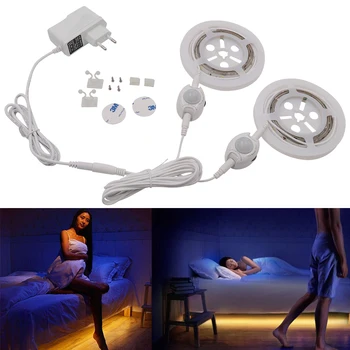 

PIR Motion Sensor LED Strip Bed Light Infrared Automatic Shut Off Timer High Quality Cabinet Wardrobe Intelligent Night Lamp