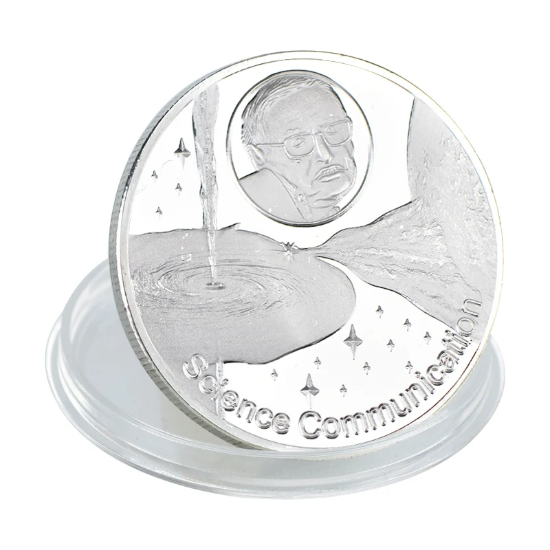 WR оригинальная Серебряная монета Стивен Вильям Хокинг коллекционные монеты евро КОПИЯ монета наборы не-монеты иностранных валют для сувенирного подарка
