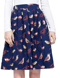 Юбки для женщин Для женщин S 2018 взлетно-посадочной полосы рокабилли юбка Pinup Saia женский 50 s 60 s хлопок Для женщин летние шорты с цветочным