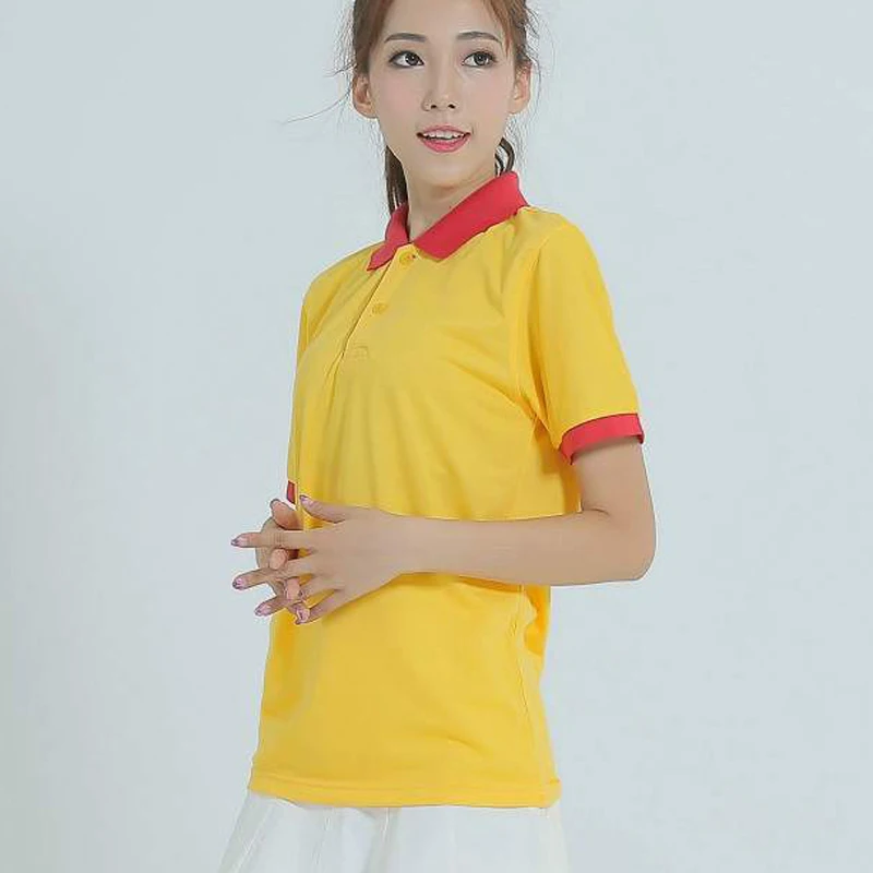Fashion Women Classic Polo Shirt Plus Size Breathable Quick Dry Shirts