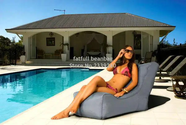 COVER ONLY , no filler-beach bean bag chair, outdoor garden sofa seat, external beanbag sitsack, door side home furniture set