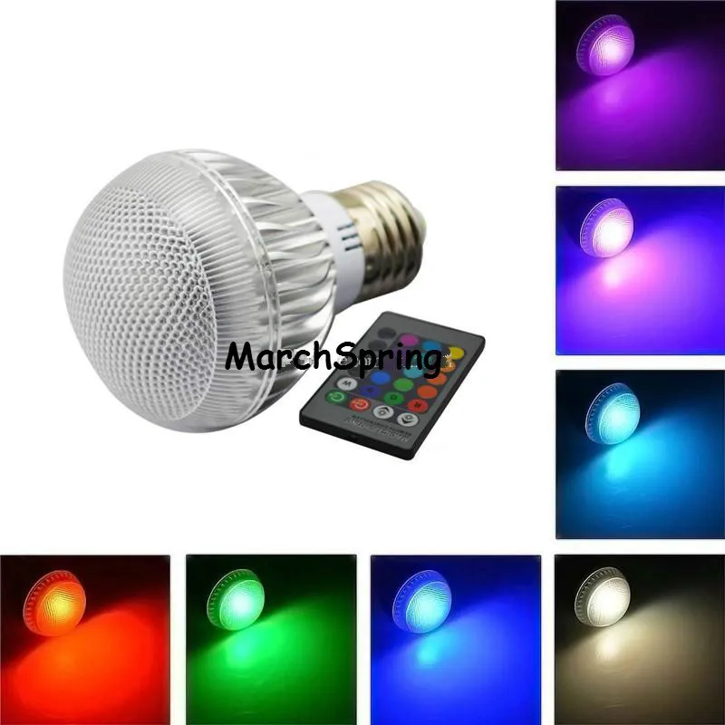 

3W E27 GU10 E14 B22 RGB LED Bulb Light 16 Colorful Changing IR Remote Control 6 Modes Light Type Lower Energy Consumption