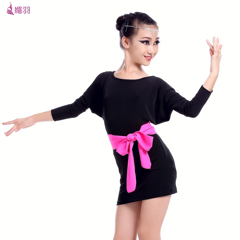 

NEW childer tassels Latin Dance Dresses Kids Ballroom Dresses Girls Samba Salsa Costumes Clothes for Children Multicolor 2017