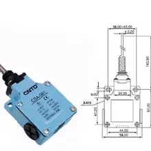 4 шт./партия, высокое качество, CNTD, CSA-061, вобль, рычаг, концевой переключатель/микро-переключатель Ui 380 В Ith 10A