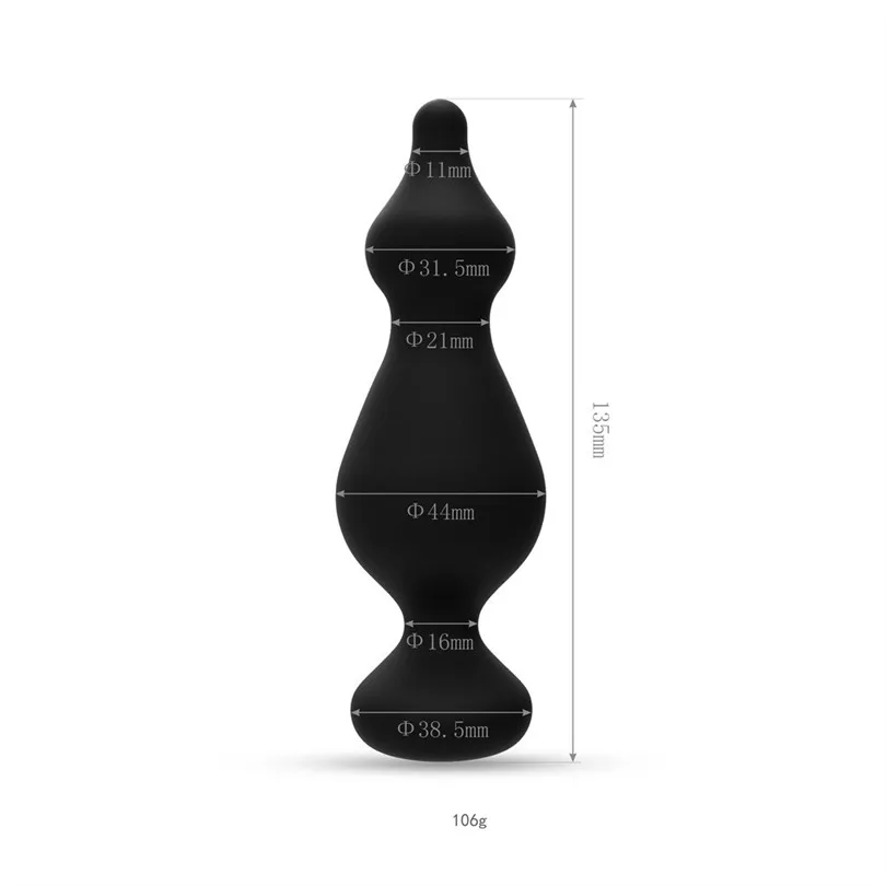 Soft Silicone Sex Toy Anal Butt Plug Suction Cup Silicone Plug Anal Toys SM Opening Butt Prostate Plug G-spot Massage Toy  (6)