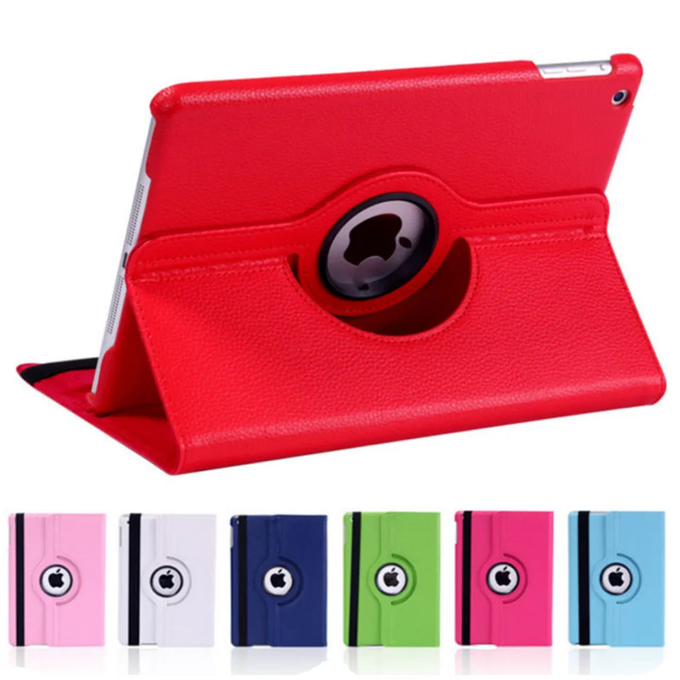 

9.7'' Tablet Case for iPad 2018 9.7 360 Case Flip Smart Magnetic Rotation Stand A1893 A1953 Cover for iPad 9.7 2018 Case