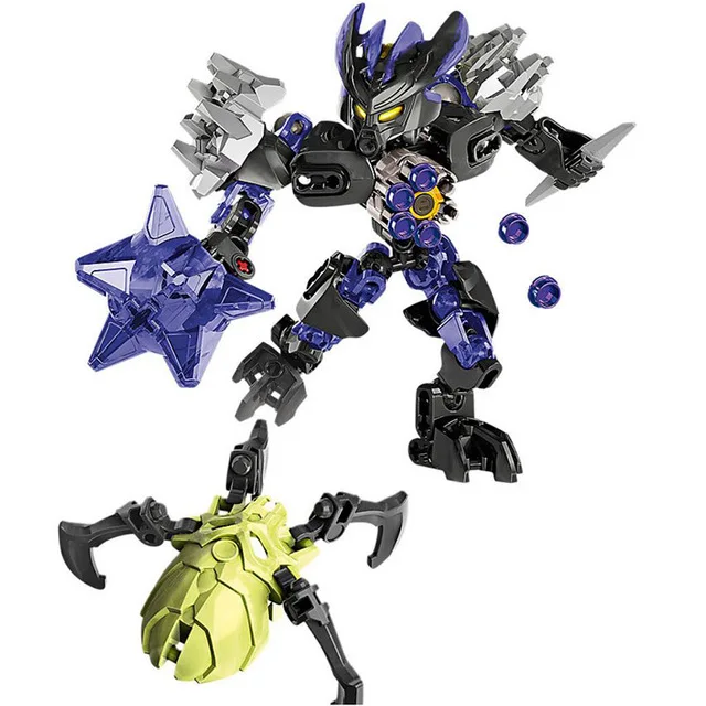 

66pcs Diy Building Blocks Bionicle Mask of Light Protector of Earth Compatible with 70781 Toys for Children Kids Gift