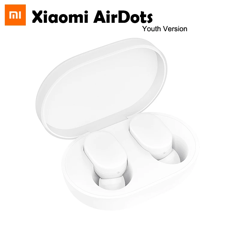 Xiaomi AirDots Молодежная версия TWS беспроводные Bluetooth наушники 5,0 с микрофоном и зарядной док-станцией