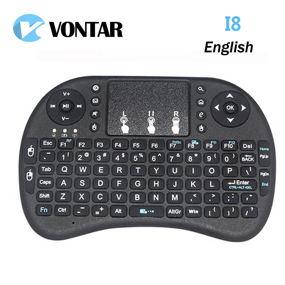 Мини клавиатура Vontar i8 с английской и литий ионной батареей версия + Воздушная