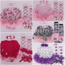 Очень милая детская одежда, комплект из 4 предметов: платье-пачка+ повязка на голову+ чулки+ обувь