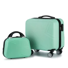Travel suitcase set Rolling Luggage set Spinner trolley case 18″ boarding wheel Woman Cosmetic case carry-on laptop travel bags