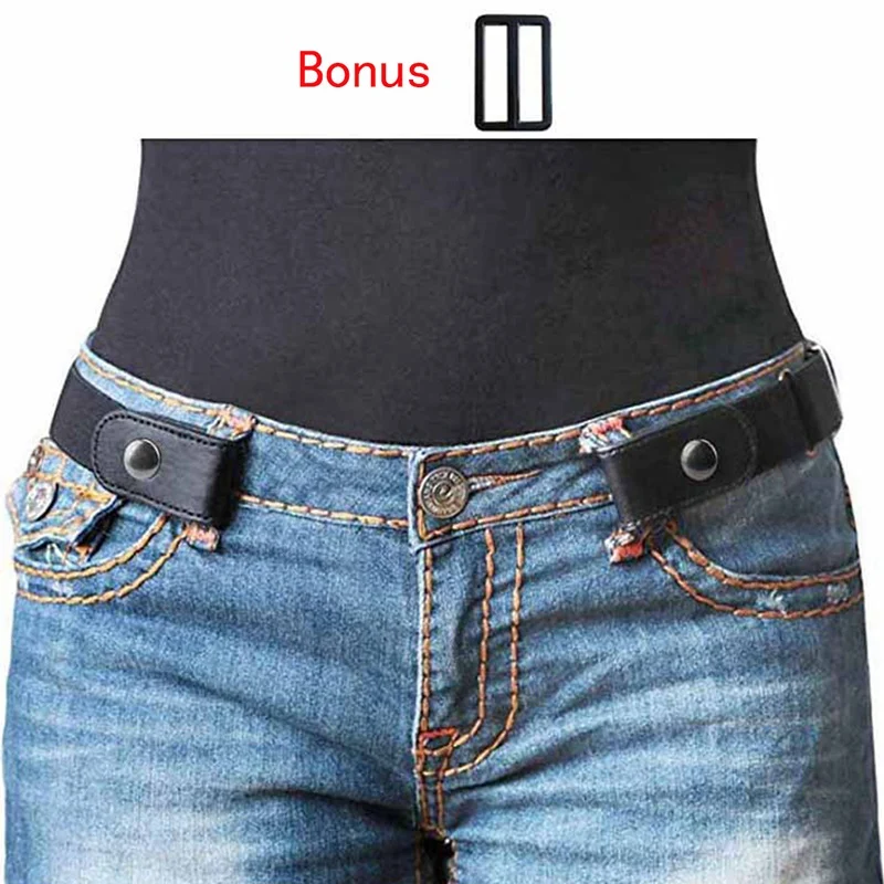 

Fashion Women Buckle-Free Elastic Stretchy Belt For Jeans Pants Dresses No Buckle Stretch Waist Belts fit Women Men Boys Girls