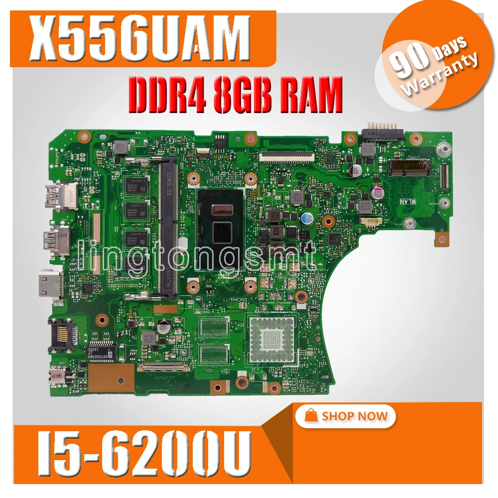 DDR4 X556UAM Laptop Moederbord Voor Asus X556U X556UV X556UQ X556UQK Moederbord Testen Originele Moederbord DDR4 8 Gb Ram I5-6200U DDR4 X556UAM Laptop Moederbord Voor Asus X556U X556UV X556UQ X556UQK Moederbord Testen Originele Moederbord DDR4 8 Gb Ram I5-6200U