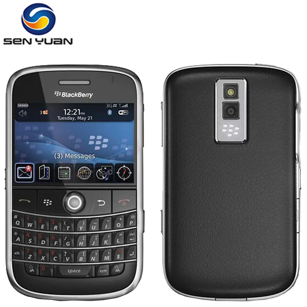 Разблокированный Оригинальный BlackBerry Bold 9000 одноядерный 5MP 8 Гб ROM черный ягодный
