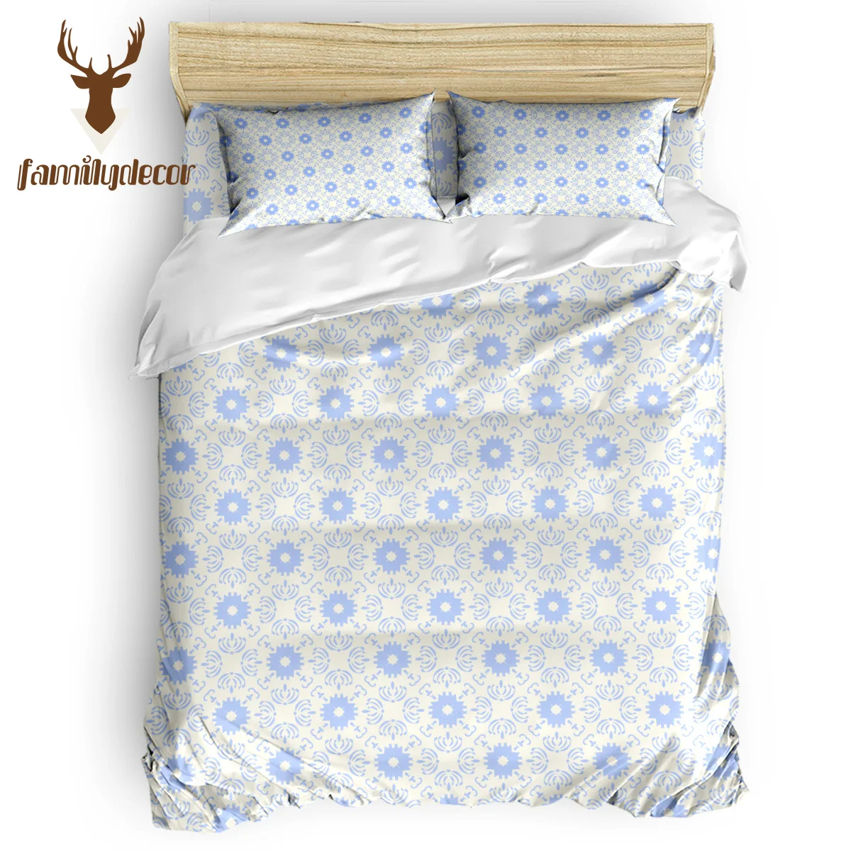 

FamilyDecor Chilled pattern Bedding Set Luxury Comforter Bedding Sets 3D King Size Red Blue Cotton DHL Free Shipping