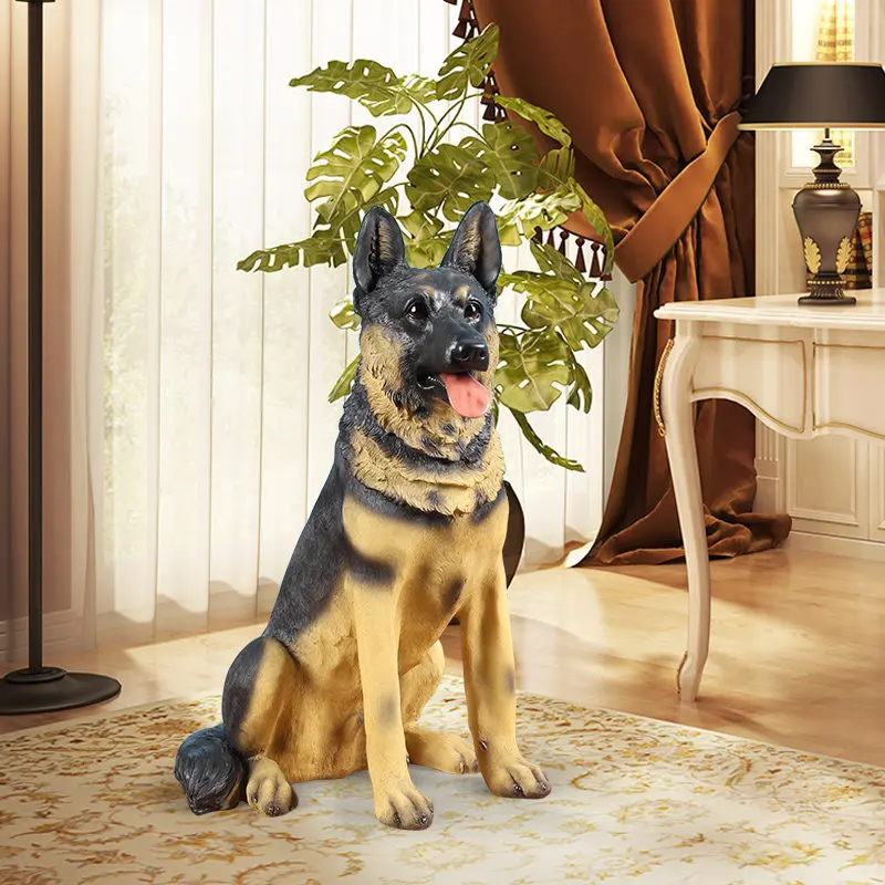Европейский творческий дом гостиной украшения смолы моделирование модель собаки мебель французские украшения