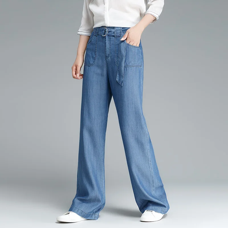 wide leg tencel jeans