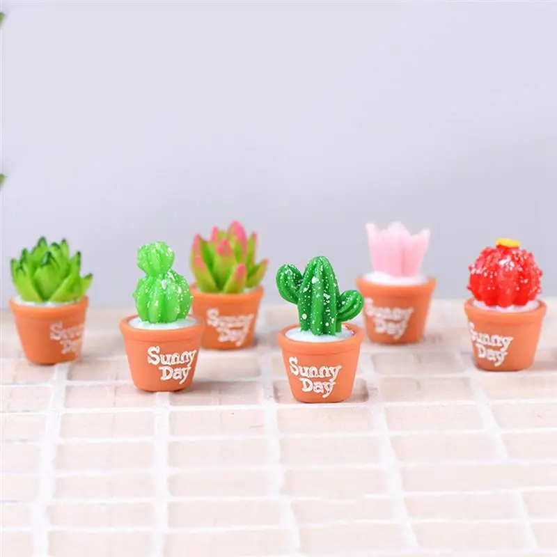 

Mini Figurines Tiny Resin Craft Succulent Plants Bonsai Decoration Garden Decorative Ornament Toys For Xmas Gift