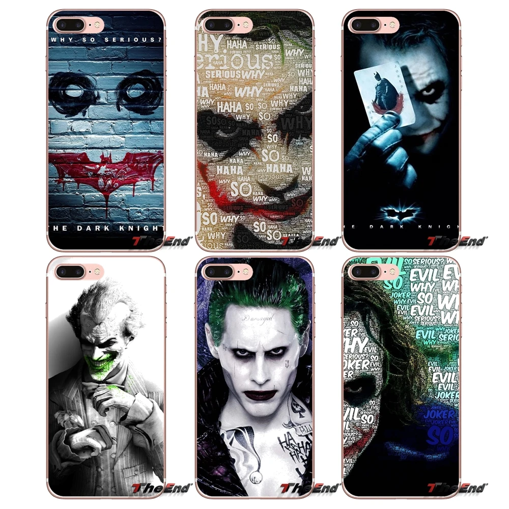 

For Samsung Galaxy Note 3 4 5 Grand Core Prime S3 S4 S5 MINI S6 S7 edge S8 S9 Plus be serious joker batman Soft Cell Phone Case
