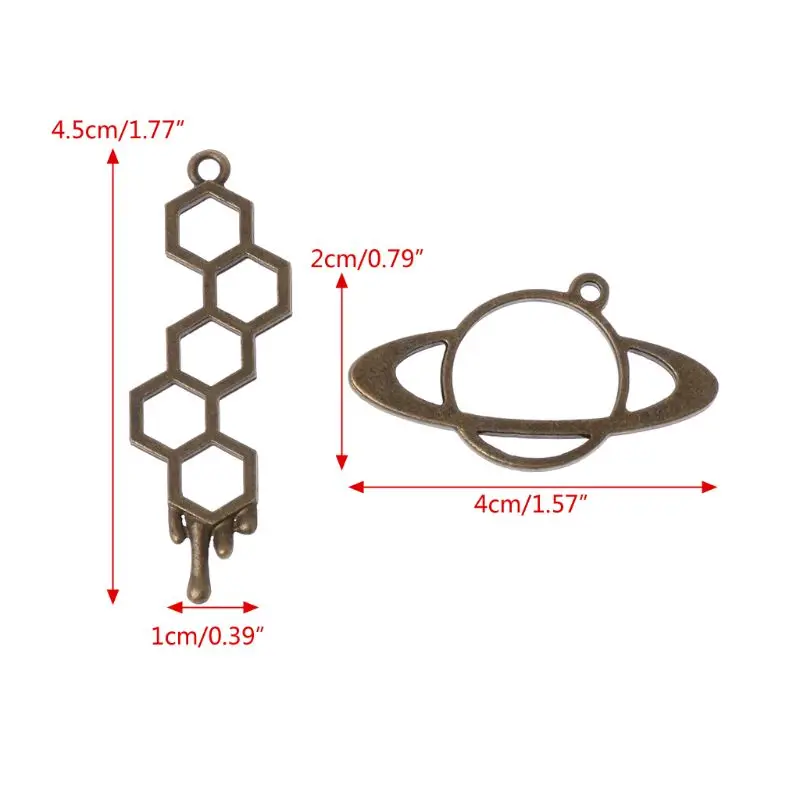 5 шт. Honeybee Planet UV рамка Подвеска Установка в открытую рамку УФ смола ювелирных изделий DIY