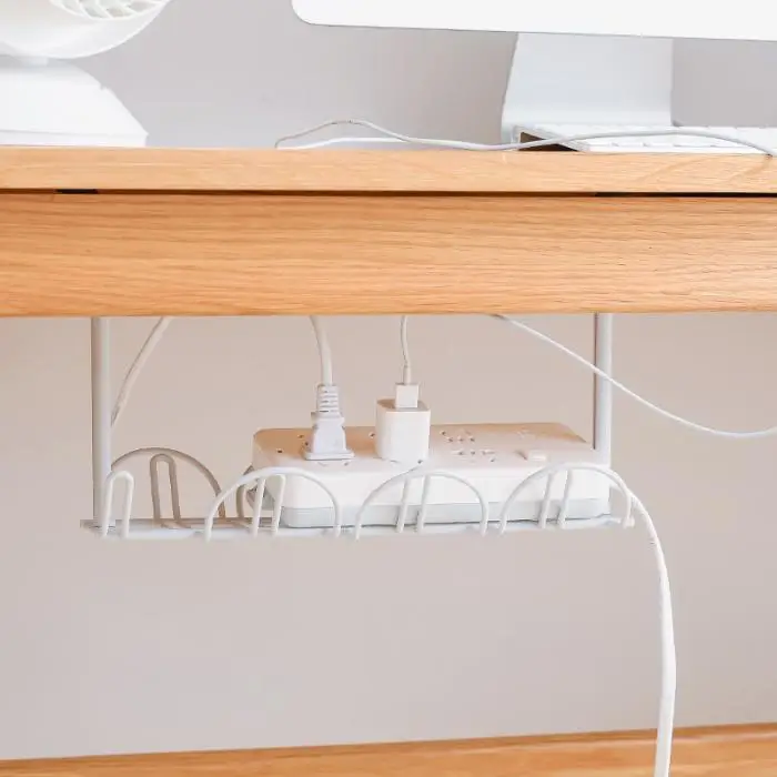 Удобный под столом кабель управление лоток Органайзер для провода шнур питания зарядное устройство вилки хогард