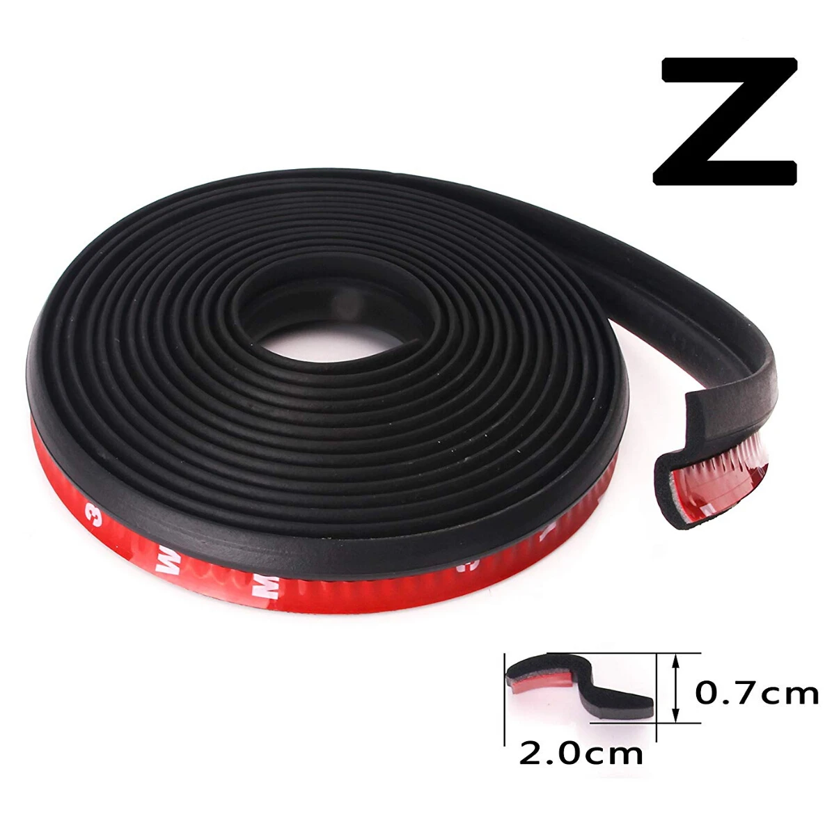 Car Door Sealing Strip 4Meter Z type Seal Weatherstrip Sound Auto Rubber Edging Trim Noise Insulation | Автомобили и мотоциклы