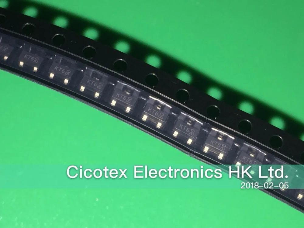 

30pcs/lot BAV23C-7-F KT6 SOT23-3 DIODE ARRAY GP 200V 400MA SOT23 BAV23C