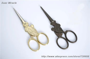 

Twelve Chinese Zodiac Monkey pattern Vintage Scissors Steel home use Tailor's For Fabric Sewing Accessories cute gift