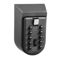 Недавно сейф с ключом алюминиевый сплав настенный дом безопасности Пароль безопасности замок хранения коробки с кодом DC128