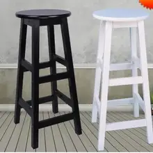 НАСТОЯЩИЙ ДЕРЕВЯННЫЙ барный стул. Высокий скамеечка для ног. Барный стул, высокий стул. Круглая табуретка