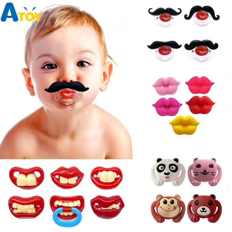 Safe Baby Funny Dummy Pacifier Food Grade Teether Soother Infant
