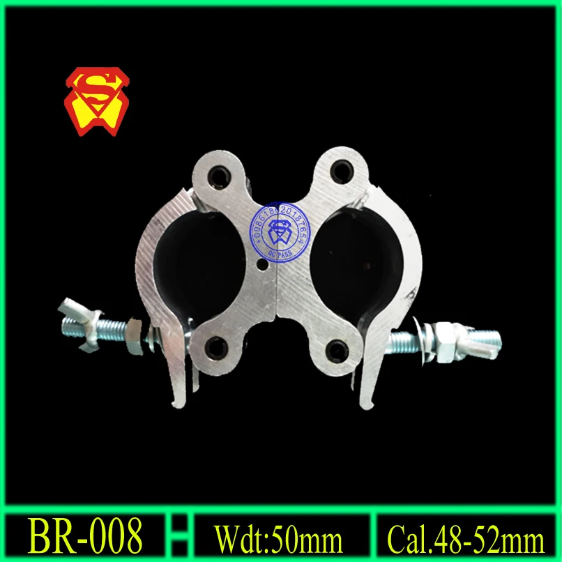 Алюминиевый g-зажим для сценической ферменной трубы поворотный двойной зажим для сценической ферменной трубы 50 мм
