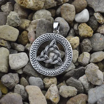 

6pcs Norse Vikings Amulet Pendant Necklace Legendary Viking Trinitarian Trinity Triquetra Celttics Pendant Necklace