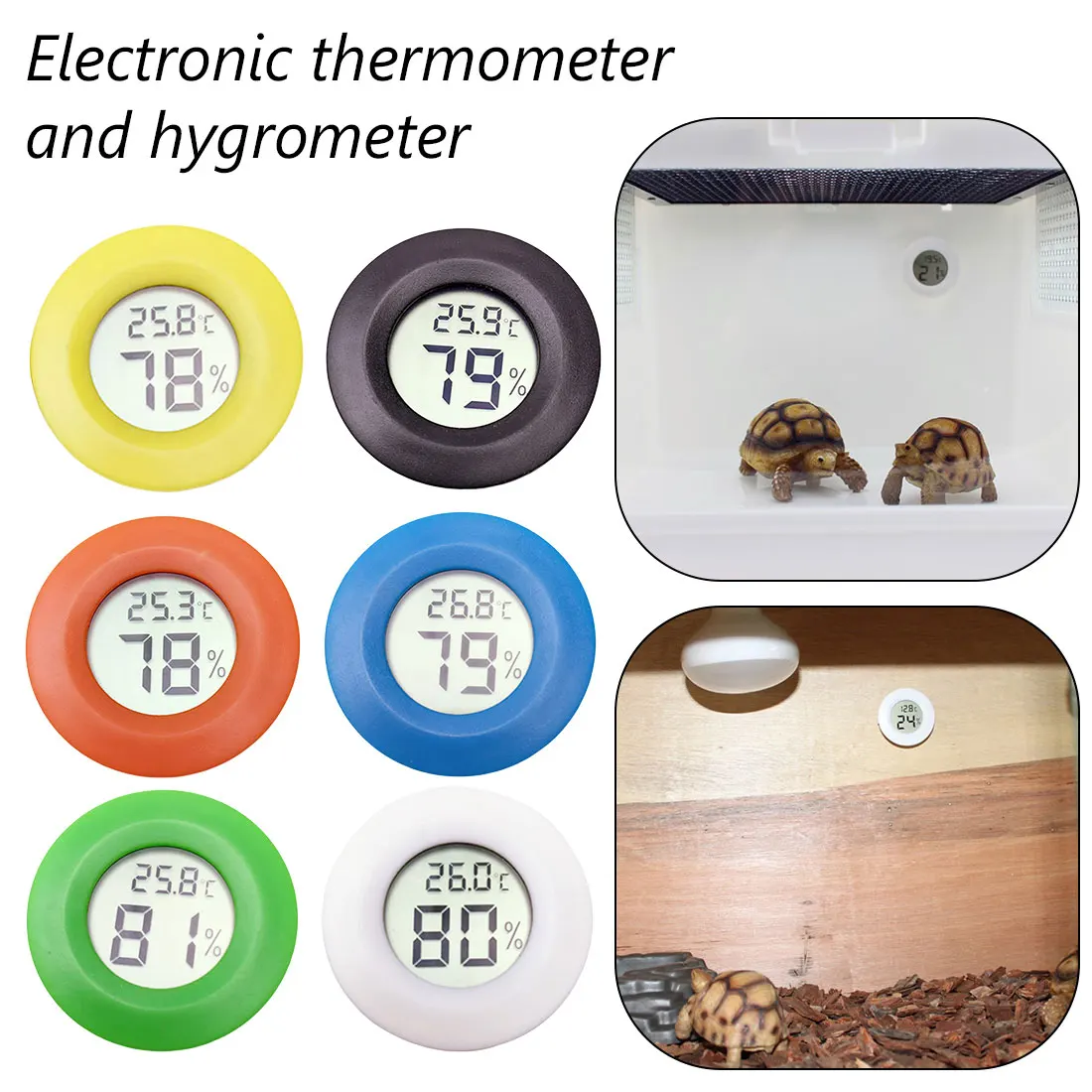 

LCD Digital Thermometer Hygrometer Thermostat Fridge Freezer Tester Temperature Humidity Meter Detector Thermograph Pet Auto Car