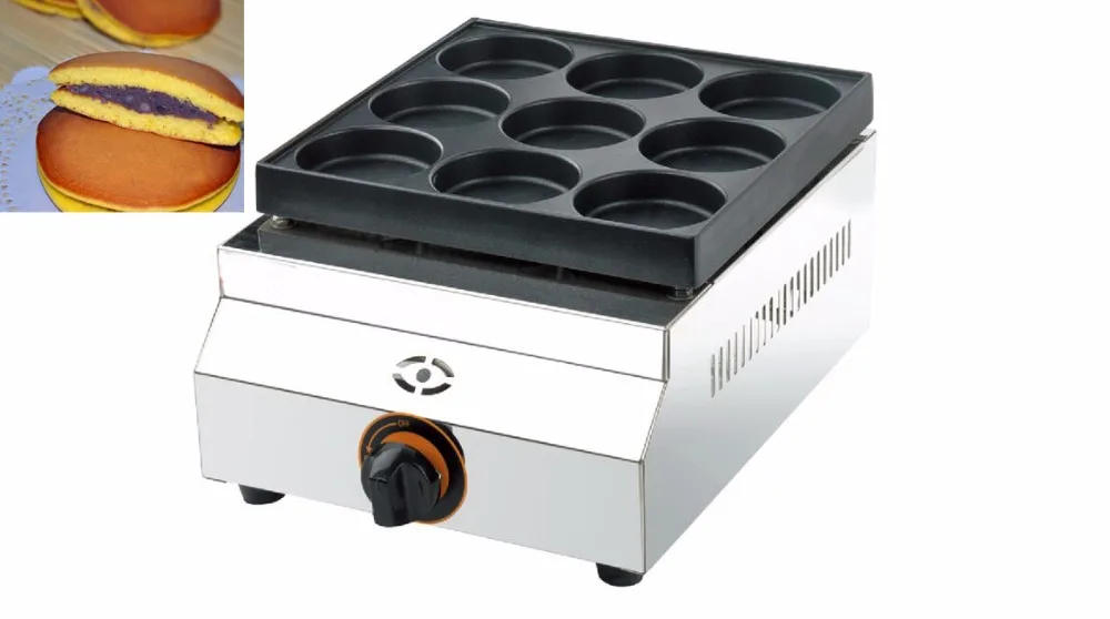 

free shipping~Gas type 9 holes diameter 79mm Pancake Machine