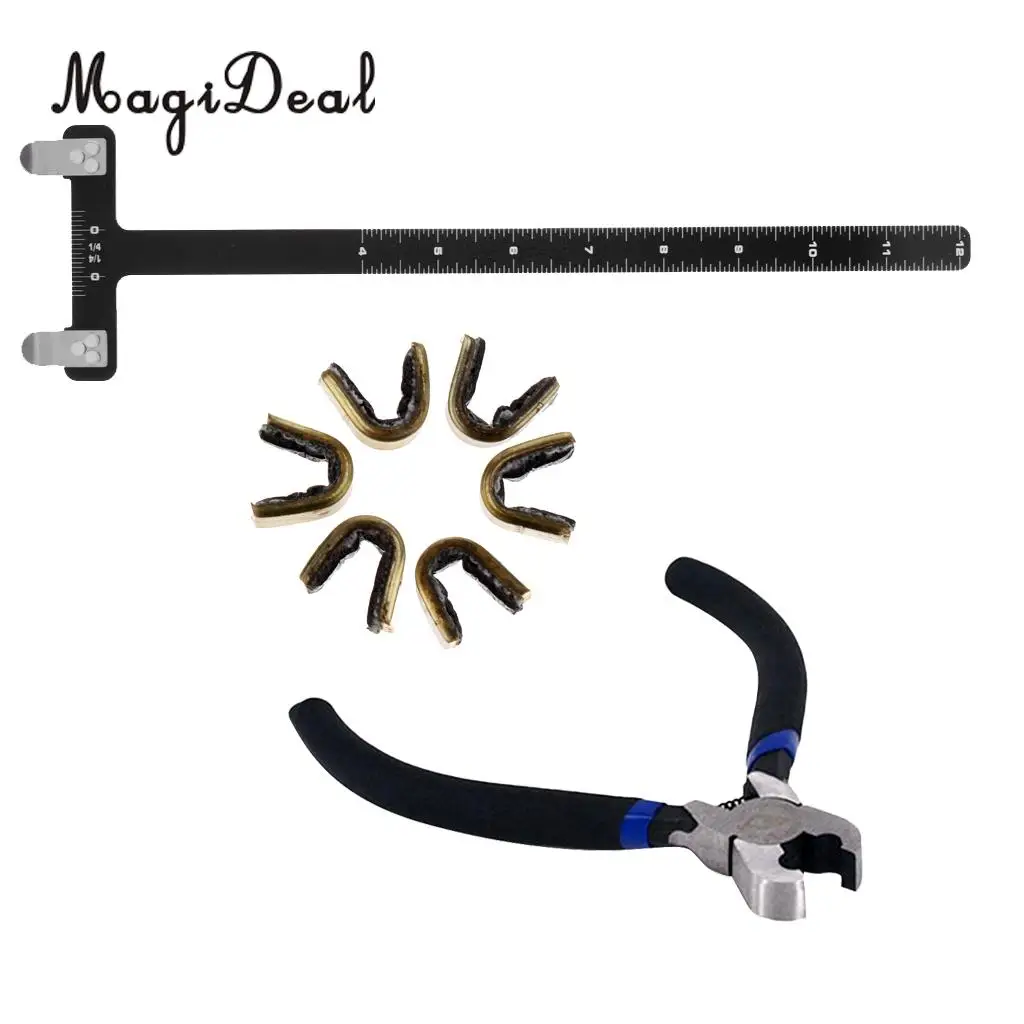 MagiDeal 6 pcs Archery Bow String Nocking Point + 1 pcs Nocking Points Pliers + 1 pcs Bow Square