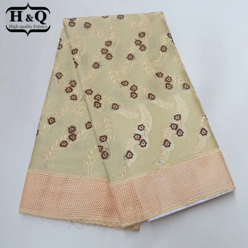 

H&Q New Swiss voile Lace Fabric in switzerland high quality 2018 African embroidery lace fabric with Stones 100%Cotton For Dress