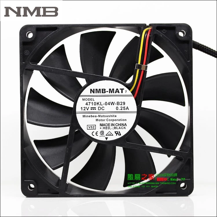 Вентилятор охлаждения для NMB 4710KL 04W B29 12 см 120 мм 1225 12025 120*120*25 В 0 25 А|cooling fan|cooling fan 12v12v