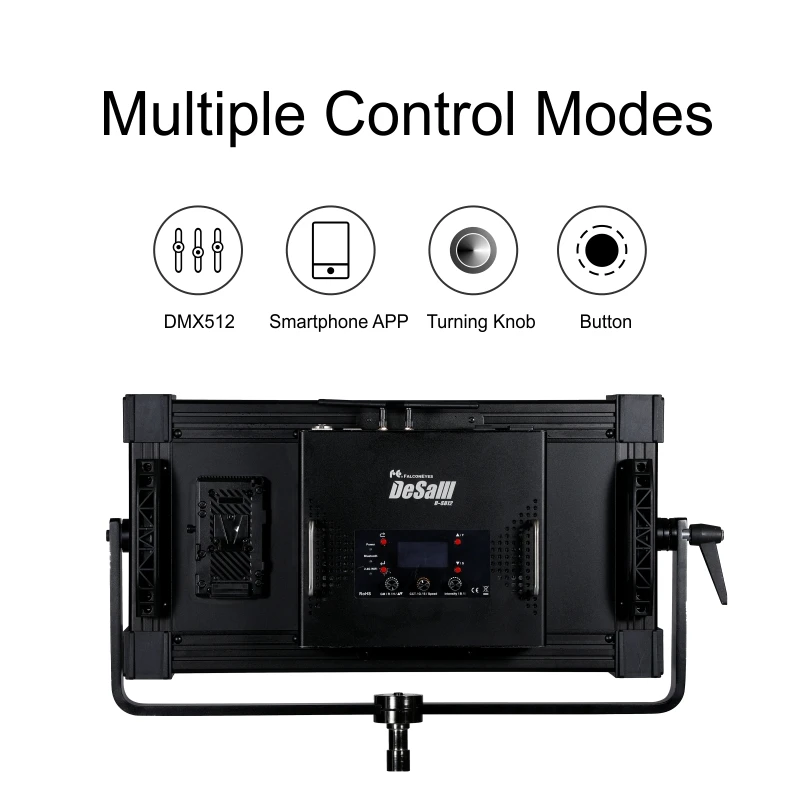 Falcon Eyes 400W RGB LED Video Fotografía Soporte de luz Bluetooth (APP) Control 8 modos de escena Lámpara de iluminación continua DS-812 Yongnuo Nanguang Godox Nuevo Travor Zhiyun