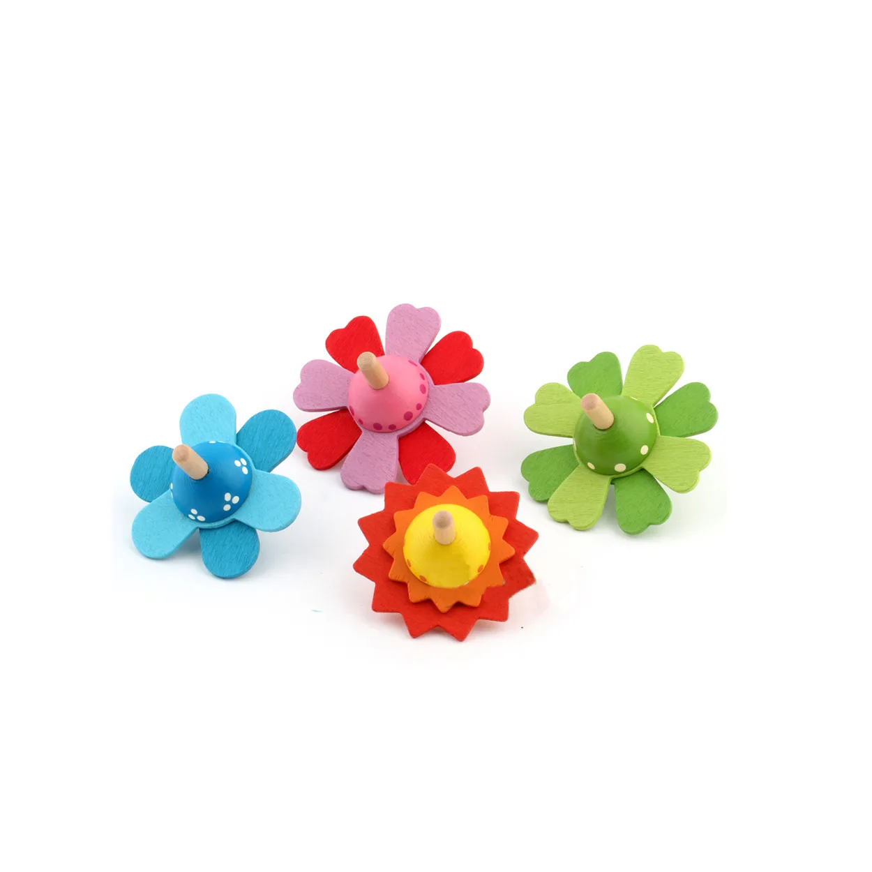 2016 New Arrival Wholesale Baby Toys Spinning Top Beautiful Flower