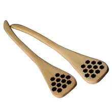 1 шт., бионическая ложка из натурального дерева для смешивания меда, ложка, здоровая длинная ручка, кухонная ложка для смешивания# YL1