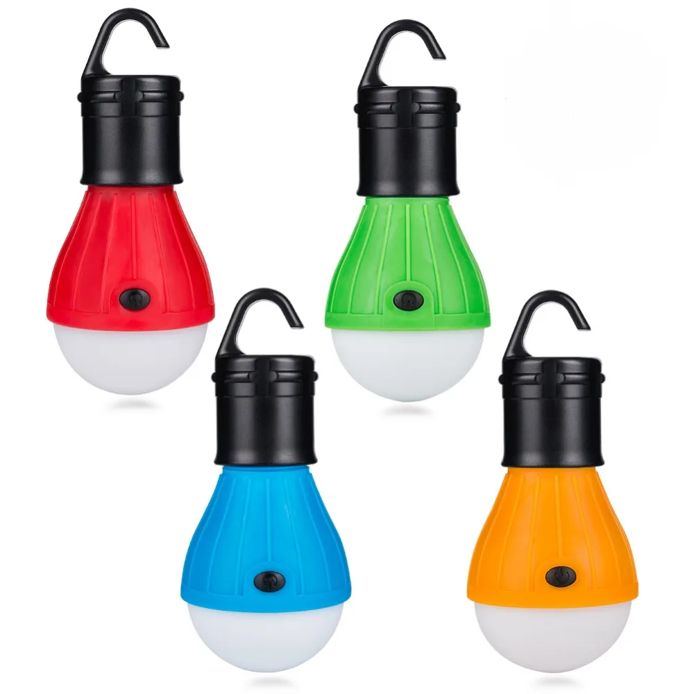 

LEDGLE Outdoor Mini Portable Lantern Compact Camping Lights Functional LED Bulb Tent Light 4 Colors Hook Flashlight Night Light