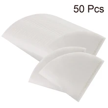 50 шт. деревянные ручной капельного бумажный фильтр для кофе Кофе мешок-сито для эспрессо, чая принадлежности, ложки-ситечки Кофеварка V60 фильтр