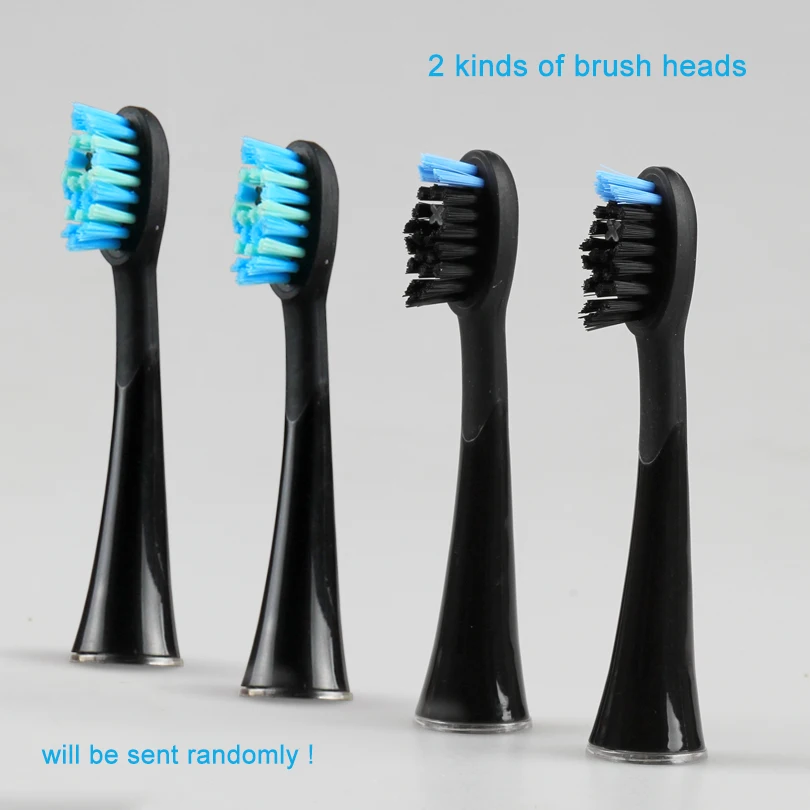 SEAGO 4pcs/lot Electric Toothbrush Heads Fits For SG9896/SG987 Smart Snap-on Brush Head Replacement Tooth Brush Head with Rubber SEAGO 4pcs/lot Electric Toothbrush Heads Fits For SG9896/SG987 Smart Snap-on Brush Head Replacement Tooth Brush Head with Rubber