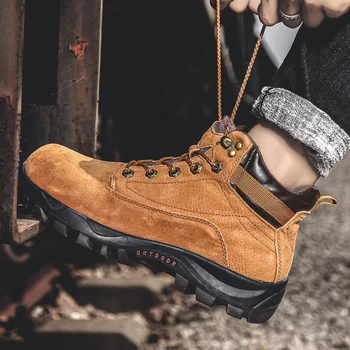 

Vogue Brand Outdoor Plus Fur Casual Shoes Men Autumn Winter Sneakers Men Shoes Anti-Slip Male Walking Footwear Size 28-67