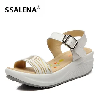

Summer Platform Wedges Sandals Women Fashion Open Toe Buckle Strap Sandals Ladies Height Increasing Swing Shoes A782