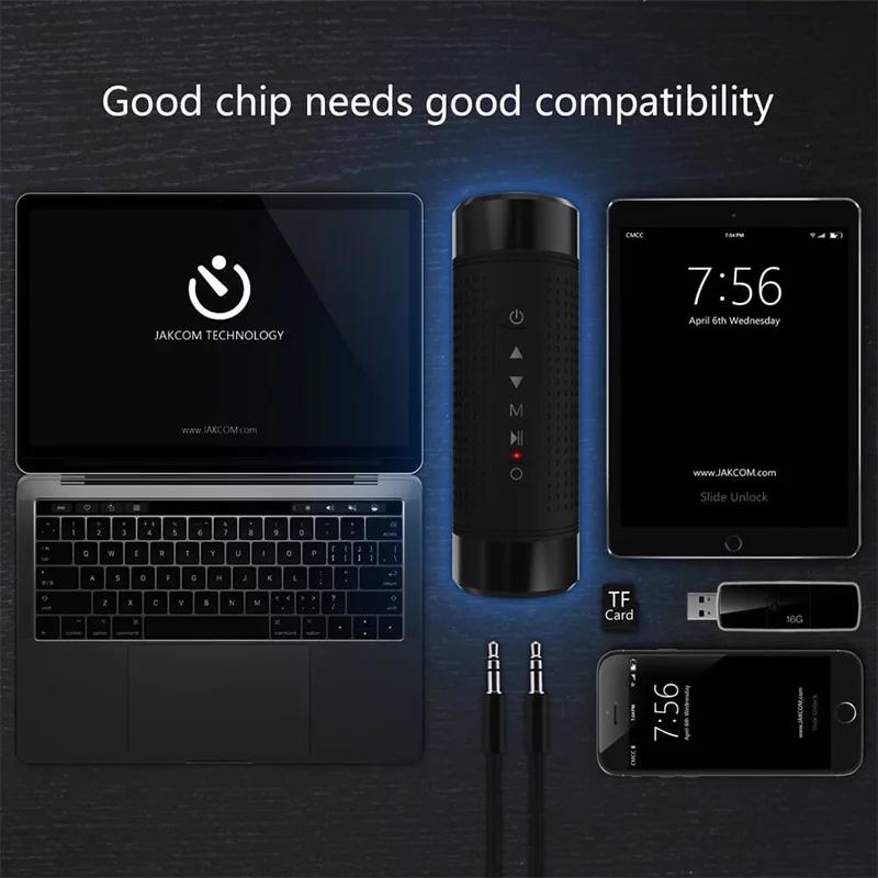 VTIN OS2 Мини Bluetooth Динамик зарядки для фонарик телефона Функция IPX65