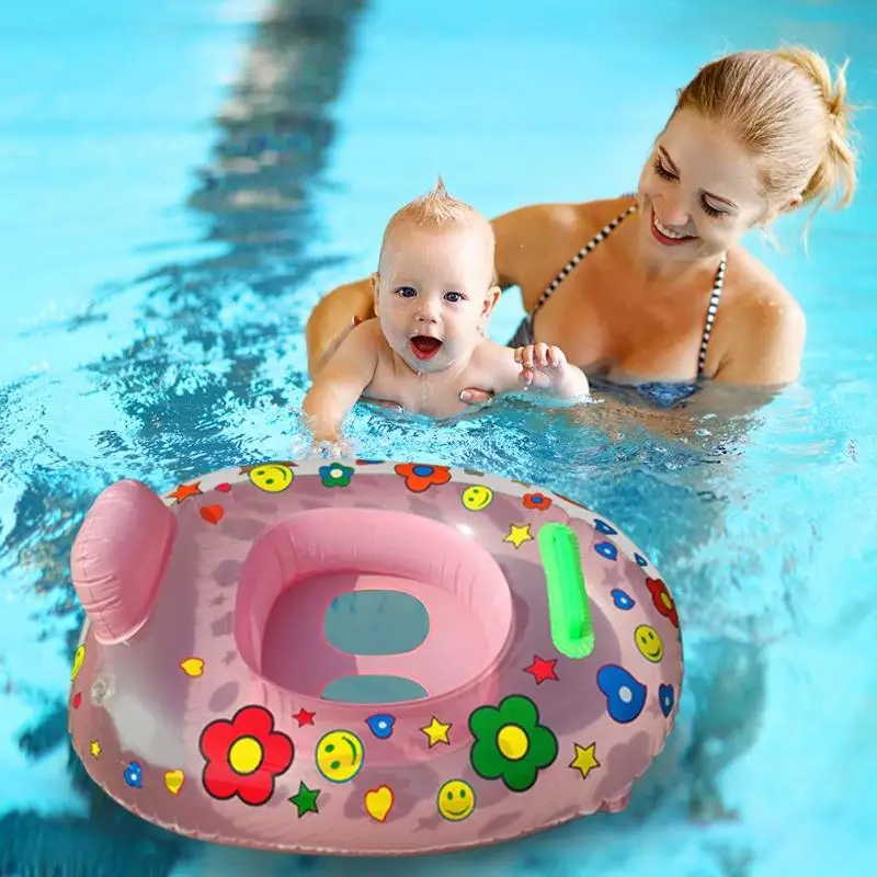 Детское надувное кольцо для плавания с мультяшным принтом, детский надувной круг для плавания, милый детский надувной круг для плавания